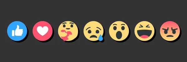 Emoji faccia cartone animato bolla emoticon — Vettoriale Stock