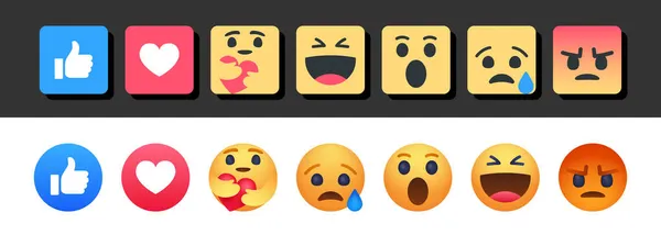 Emoji visage dessin animé bulle émoticône — Image vectorielle