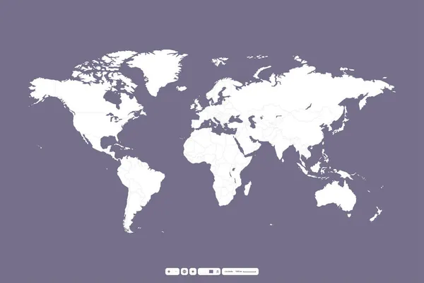 Weltkarte Vektor Illustration — Stockvektor
