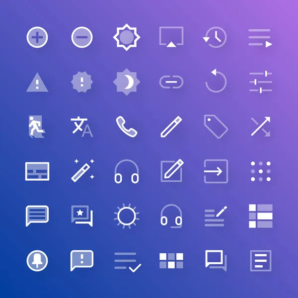 Social media interface ontwerp pictogrammen — Stockvector