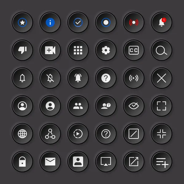 Sosyal medya arayüzü tasarım simgeleri