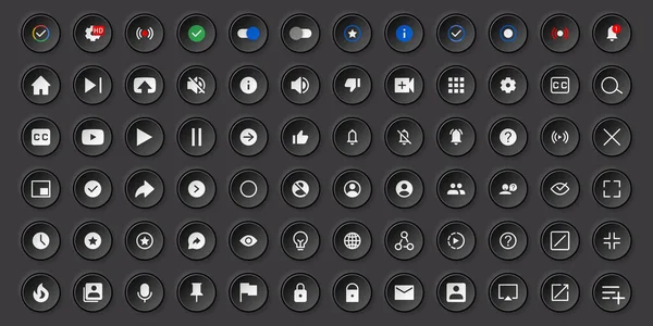 Sosyal medya arayüzü tasarım simgeleri