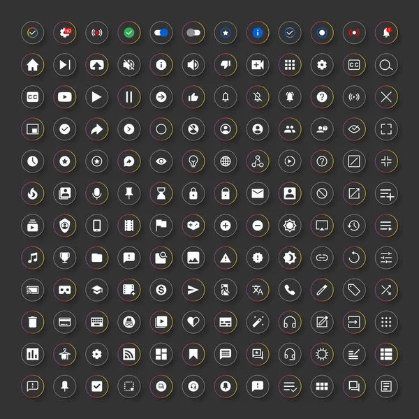 Sosyal medya arayüzü tasarım simgeleri