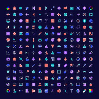 İnce çizgi resim düzenleme simgeleri