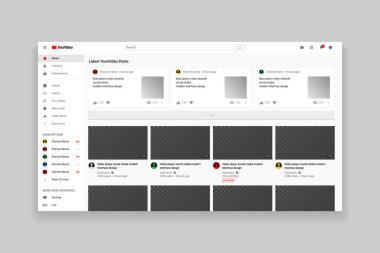 Tepkili tasarım masaüstü web video oynatıcı sayfası