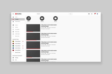 Tepkili tasarım masaüstü web video oynatıcı sayfası