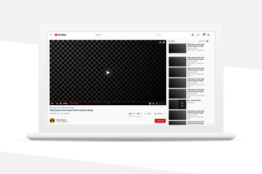 Tepkili tasarım masaüstü web video oynatıcı sayfası