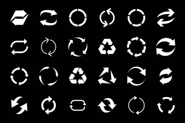 Reciclar ícone símbolo de seta — Vetor de Stock