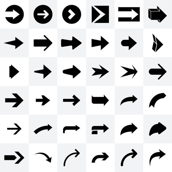 arrow and cursor icons