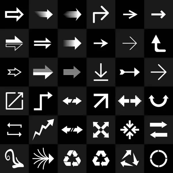 Icônes flèche et curseur — Image vectorielle