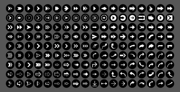 Iconos de flecha y cursor — Archivo Imágenes Vectoriales