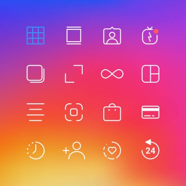 İnternet sosyal medya simgeleri