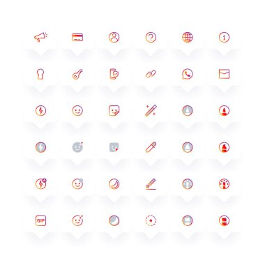 İnternet sosyal medya simgeleri