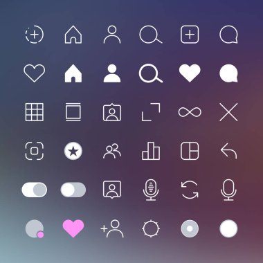 İnternet sosyal medya simgeleri