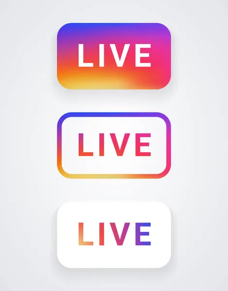 Soziale Medien im Live-Stream — Stockvektor