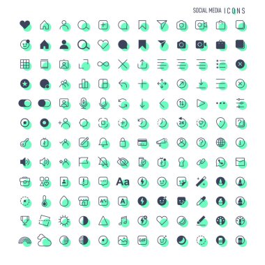 İnternet sosyal medya simgeleri