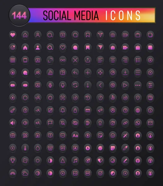 stock vector Internet social media icons