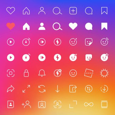 İnternet sosyal medya simgeleri