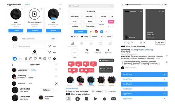 İnternet sosyal medya simgeleri