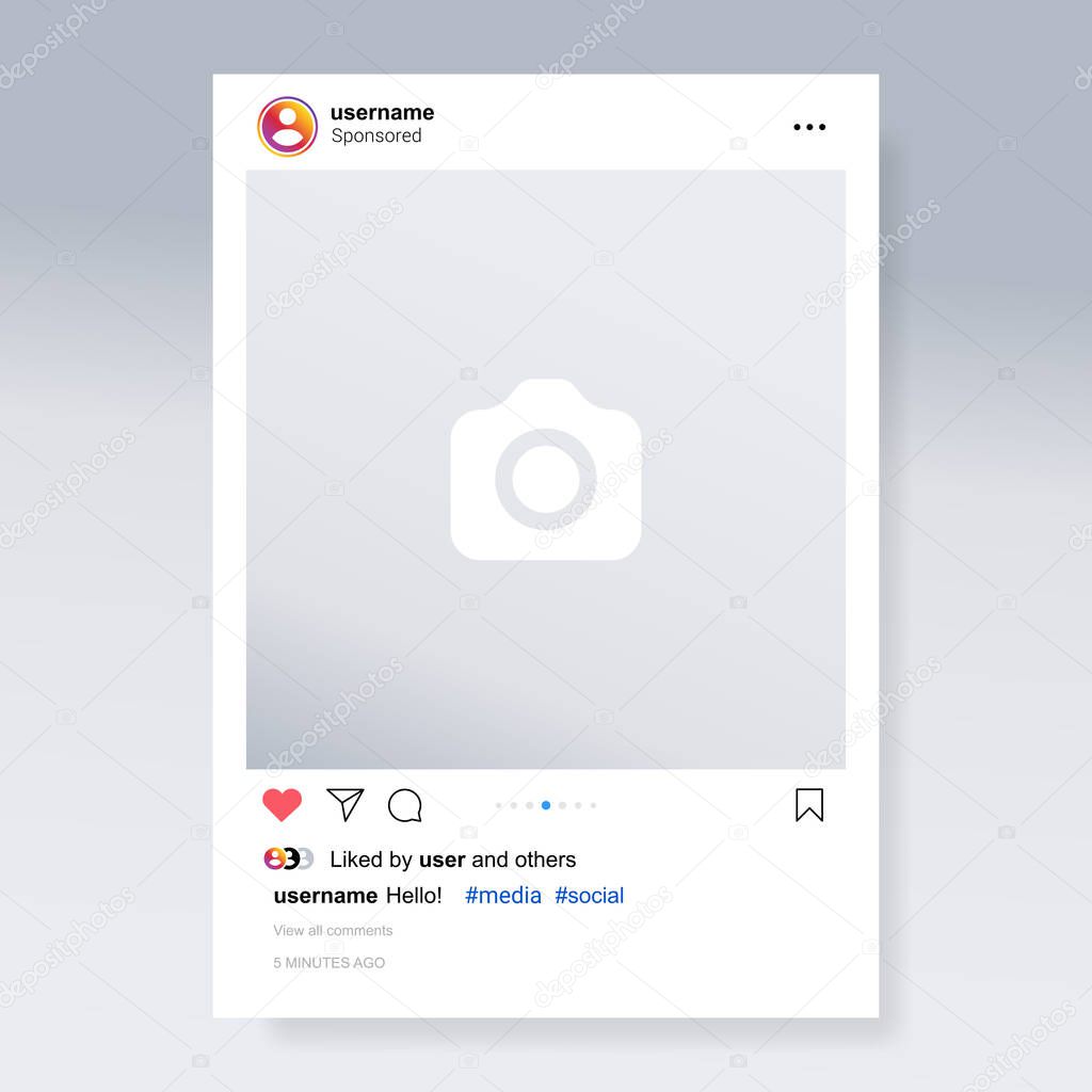 Screen interface in social media application
