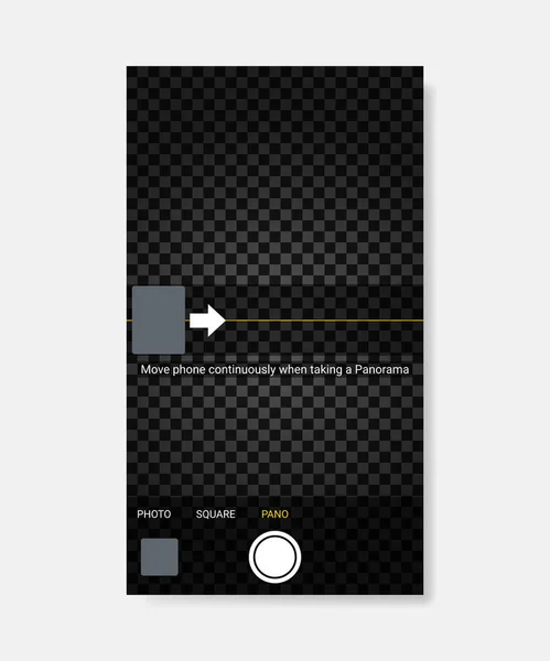 Smartphone camera screen icons — Stock Vector