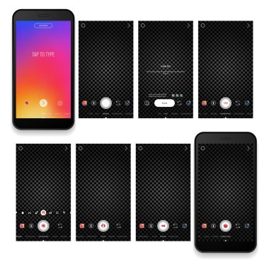 Hikaye kamerası ekran arayüzü