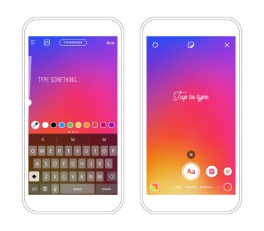 Hikaye kamerası ekran arayüzü