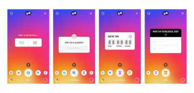 Hikaye kamerası ekran arayüzü