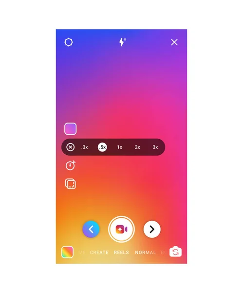 Интерфейс камеры Stories — стоковый вектор