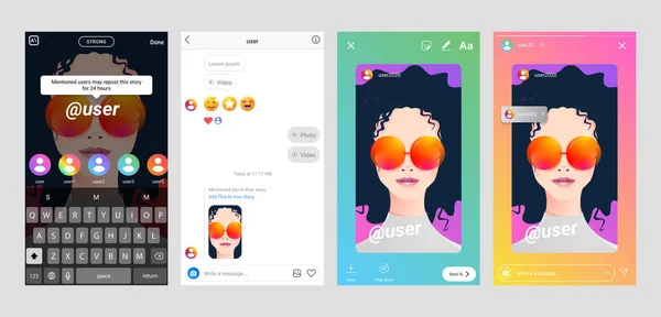 Ekran arayüzü sosyal medya