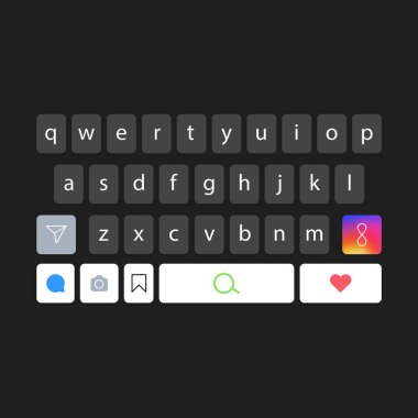 Ekran akıllı telefon klavyesi