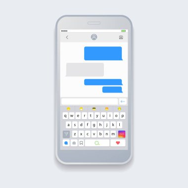 Ekran akıllı telefon klavyesi