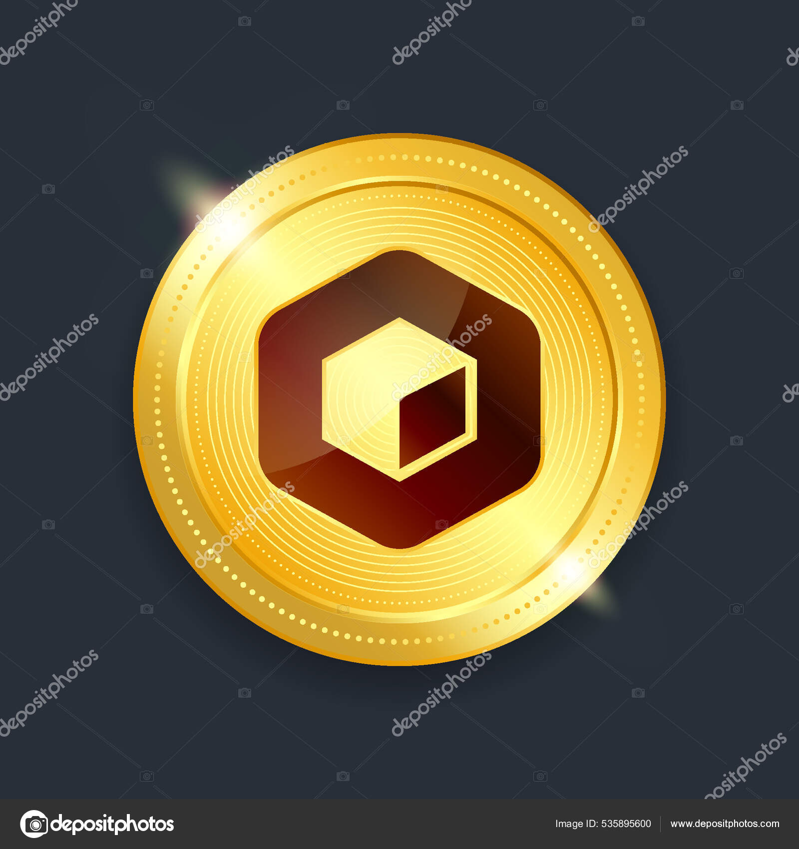 加密货币数字支付系统区块链概念. 图库矢量图©karnoff 535895600