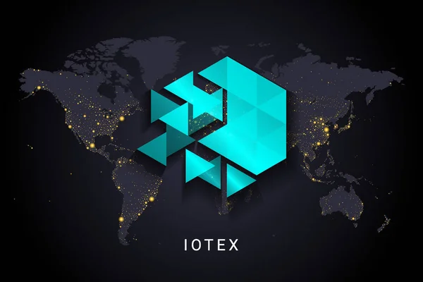 Iotex Kryptowährung Digitales Zahlungssystem Blockchain Konzept Kryptowährung Isoliert Auf Der — Stockvektor