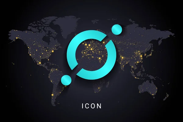 Icon Crypto Νόμισμα Ψηφιακή Έννοια Blockchain Σύστημα Πληρωμών Cryptocurrency Απομονώνονται — Διανυσματικό Αρχείο