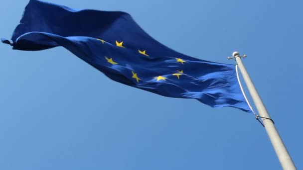 Flaga Unii Europejskiej — Wideo stockowe