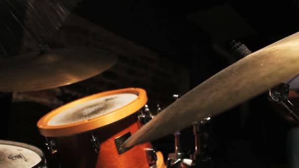 Solo de baterista — Vídeo de Stock