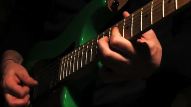 Solo de guitarra de rock — Vídeo de Stock