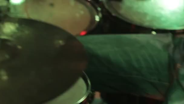 Rock drumsolo — Stockvideo