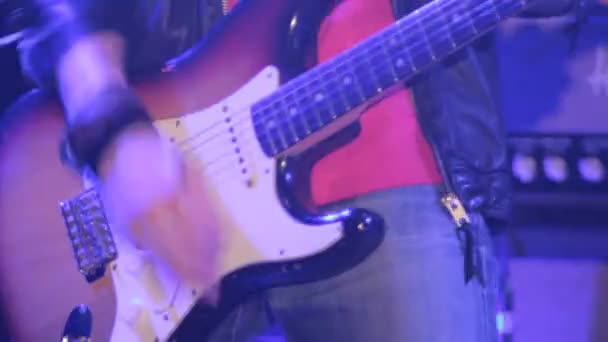 Рок гитара — стоковое видео