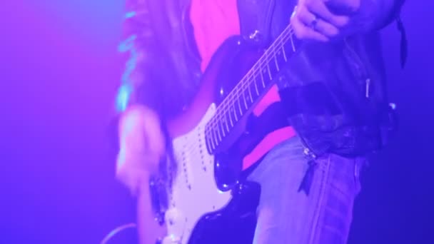 Rock gitar — Stok video