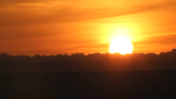 Západ slunce časová prodleva — Stock video
