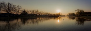 Panorama manzara Gölü ile