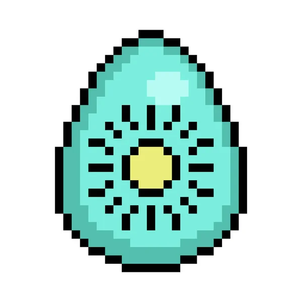 Пасхальное Яйцо Окрашенное Синий Цвет Украшенное Символом Желтого Солнца Битная — стоковый вектор