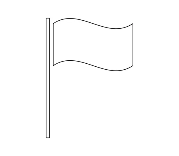 Weiße Fahne Des Friedens — Stockvektor