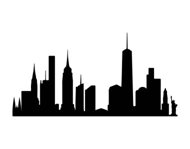 New York şehrinin silüeti