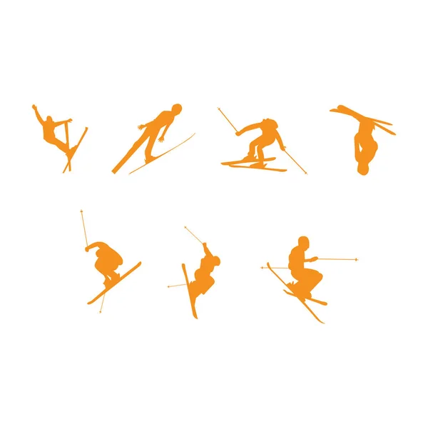 Illustration Ski Tricks — Vetor de Stock