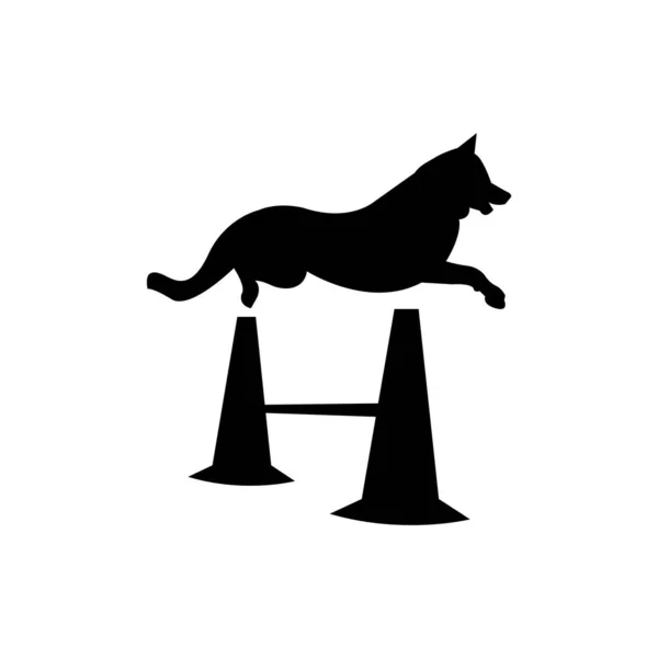 Dog Jump Obstacle — Stockový vektor