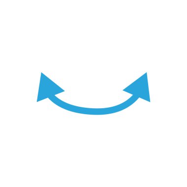 arrow smile icon on white