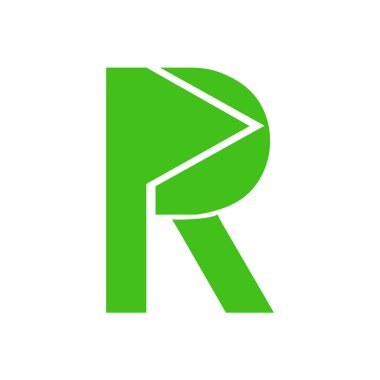 r letter icon on white
